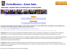 Tablet Screenshot of clutterblasters.com
